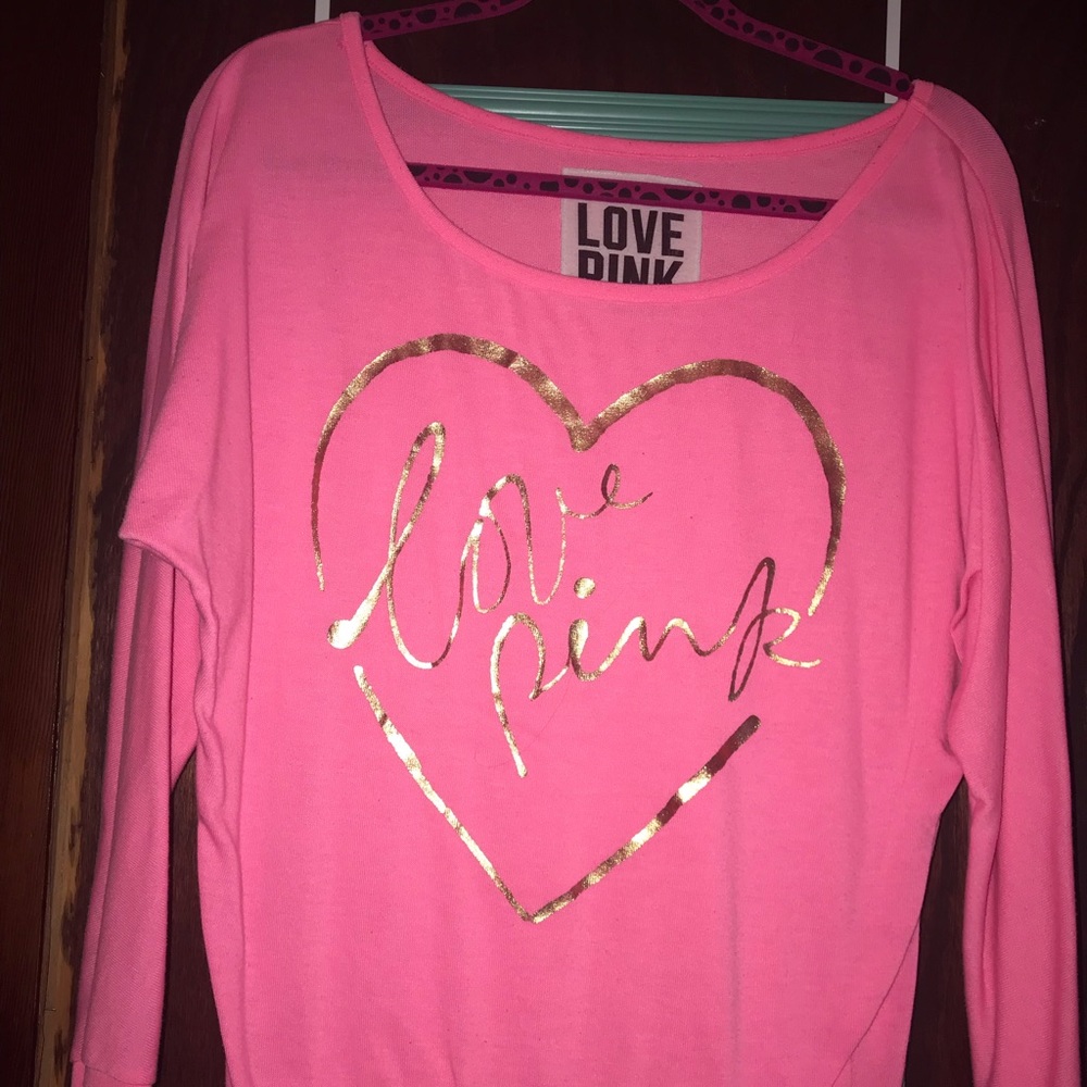 VS PINK raglan tee